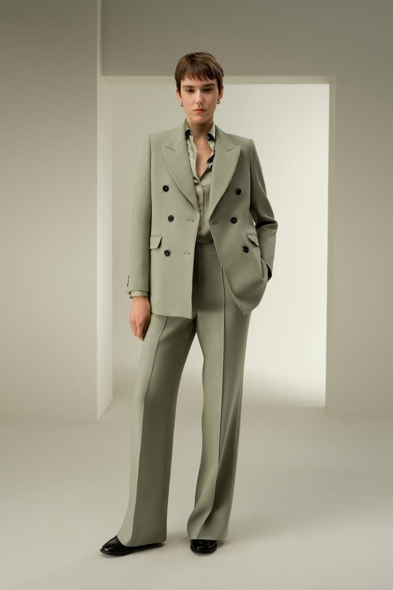 Double Breasted Lapel Blazer Product Image