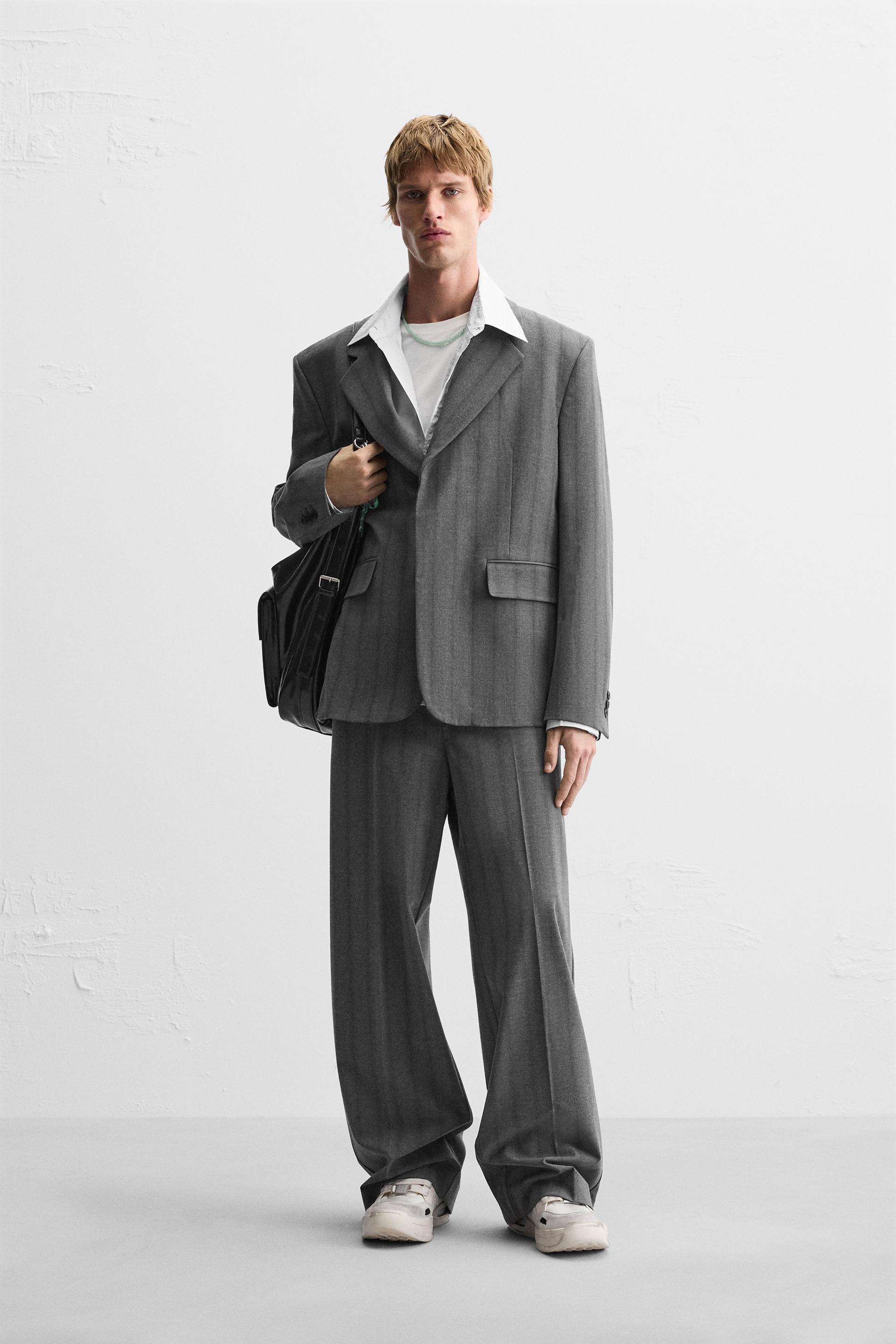 STRIPED SUIT JACKET Product Image