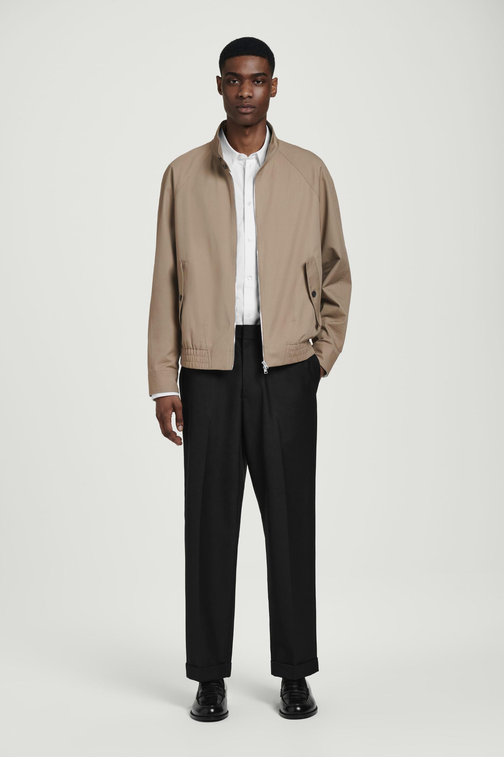 WATER-REPELLENT HARRINGTON JACKET Product Image