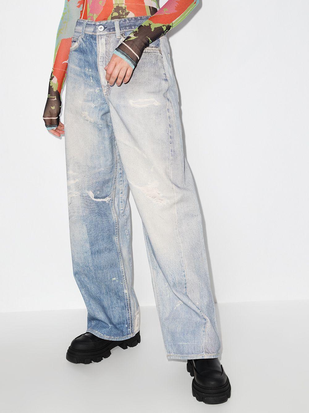distressed-effect boyfriend jeans Product Image
