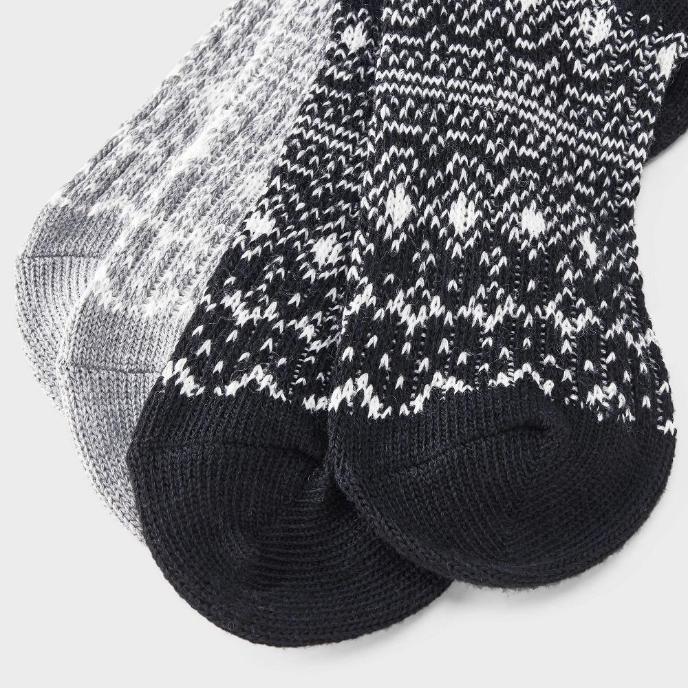 Womens Midweight Snowfall Fair Isle 2pk Boot Socks - All In Motion 4-10 Product Image