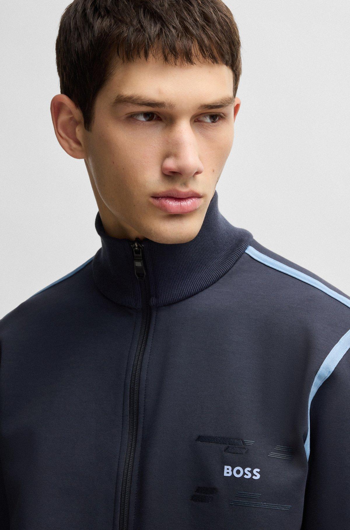 Zip-up sweatshirt with logo artwork Product Image