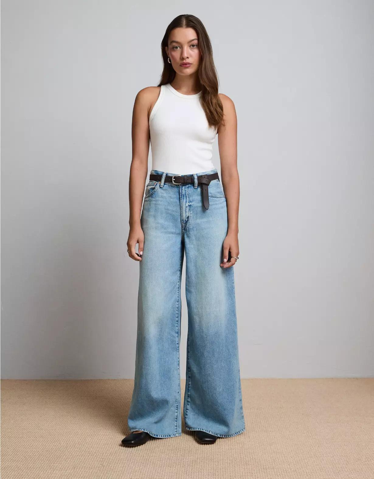 AE77 Premium Wide 5-Pocket Jean Product Image