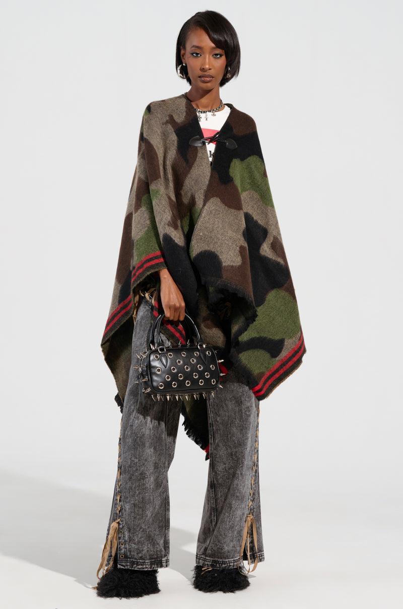 YOU CAN'T SEE ME CAMO PONCHO Product Image