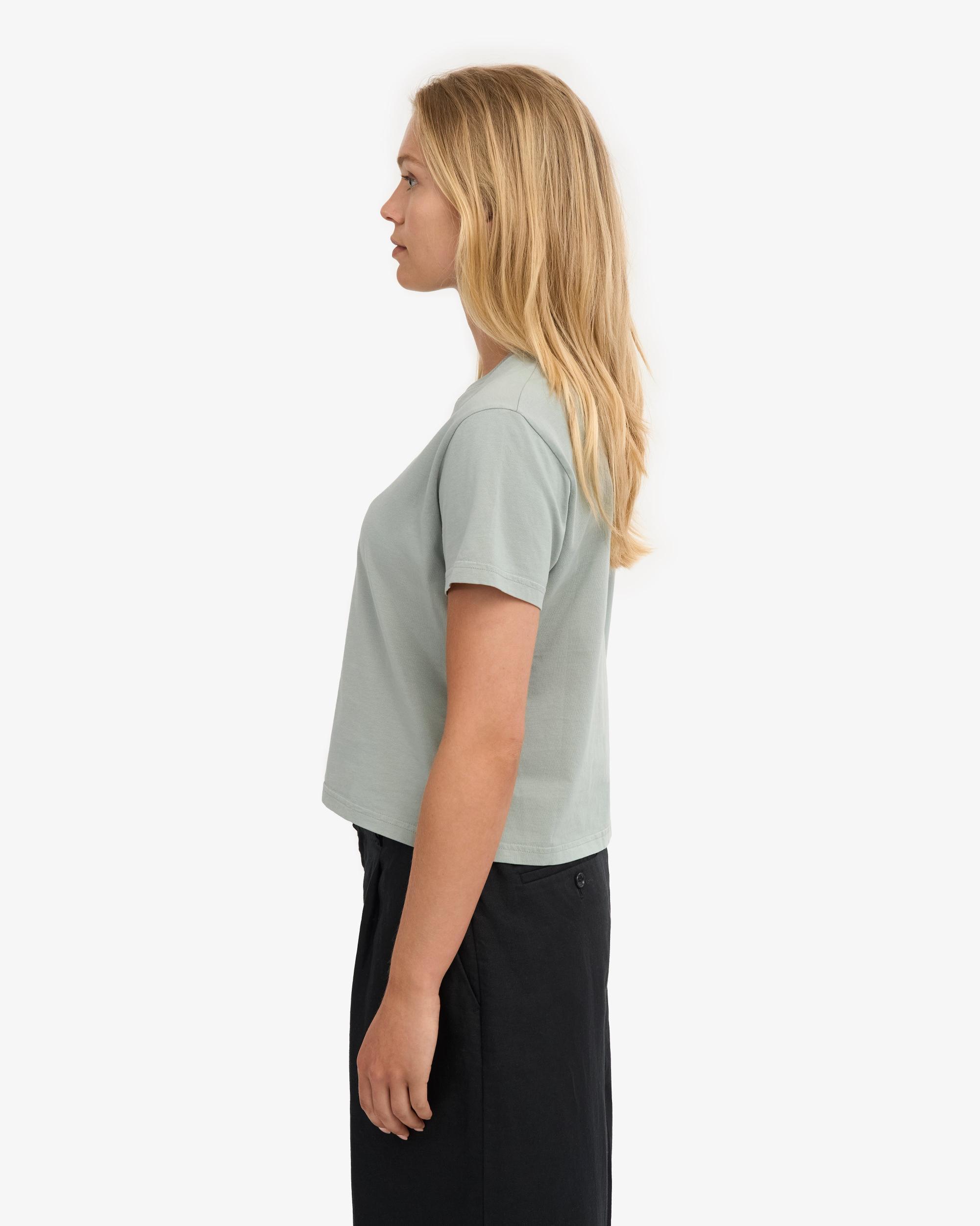 Organic Boxy Crop Tee - Burned Yellow Product Image