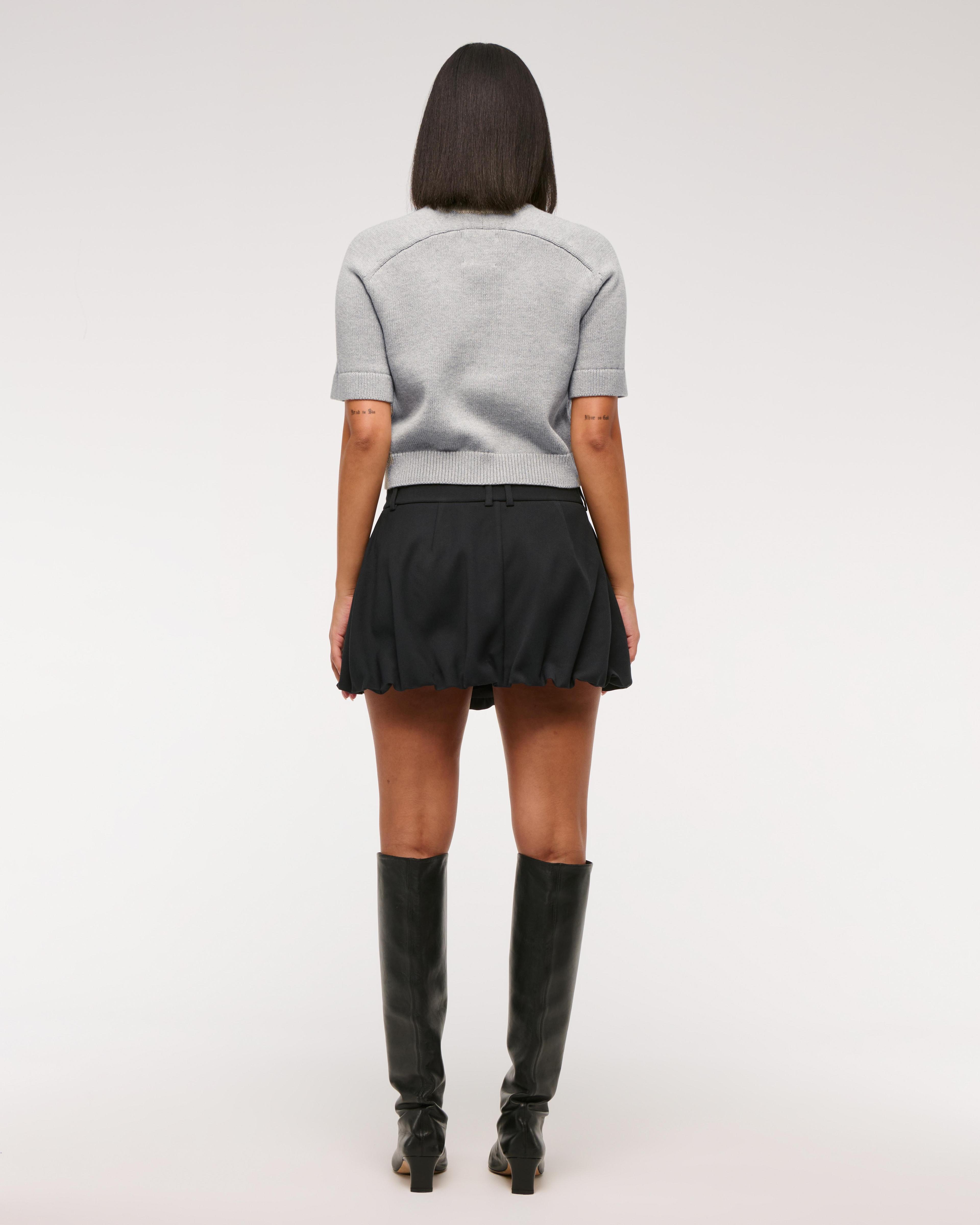 The A&F Madeline Varsity Crew Sweater Tee Product Image