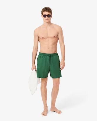 Mid Length Monochrome Swim Trunks Product Image