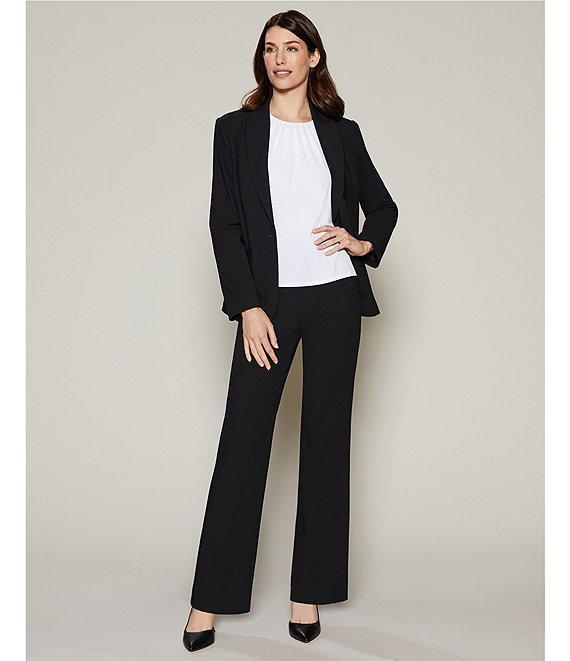 Investments Platinum Suiting Petite Size Long Sleeve One Button Notch Lapel Blazer Product Image