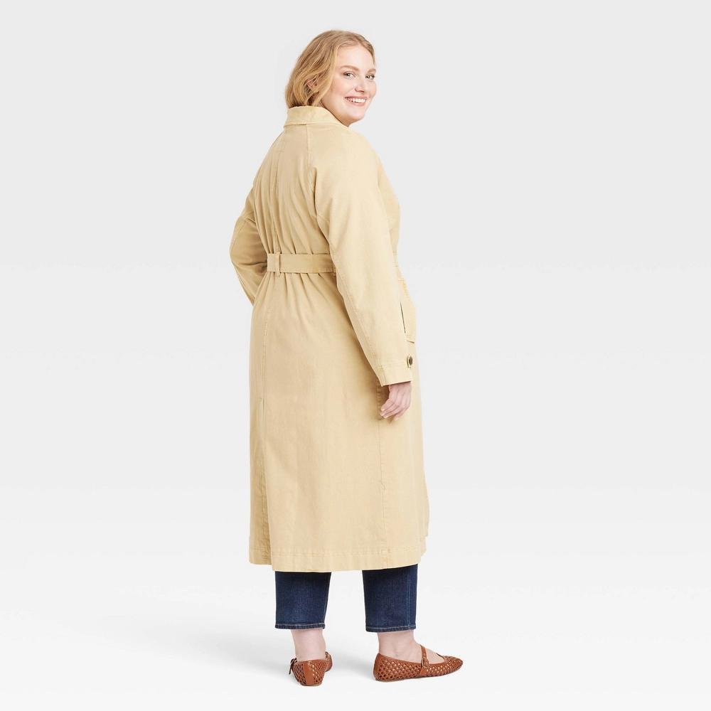 Womens Trench Coat - Universal Thread Tan 3X Product Image