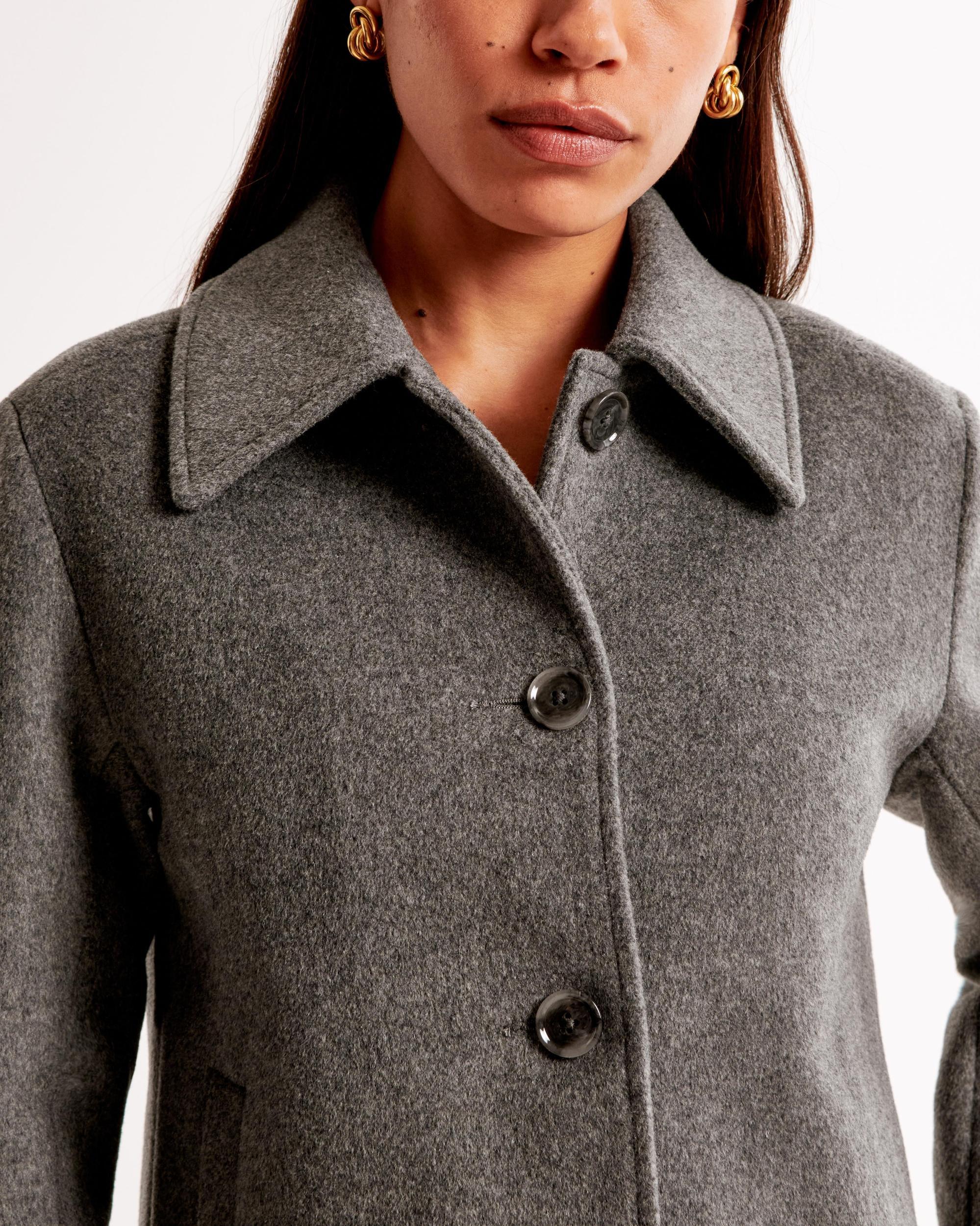 Short Wool-Blend Coat Product Image