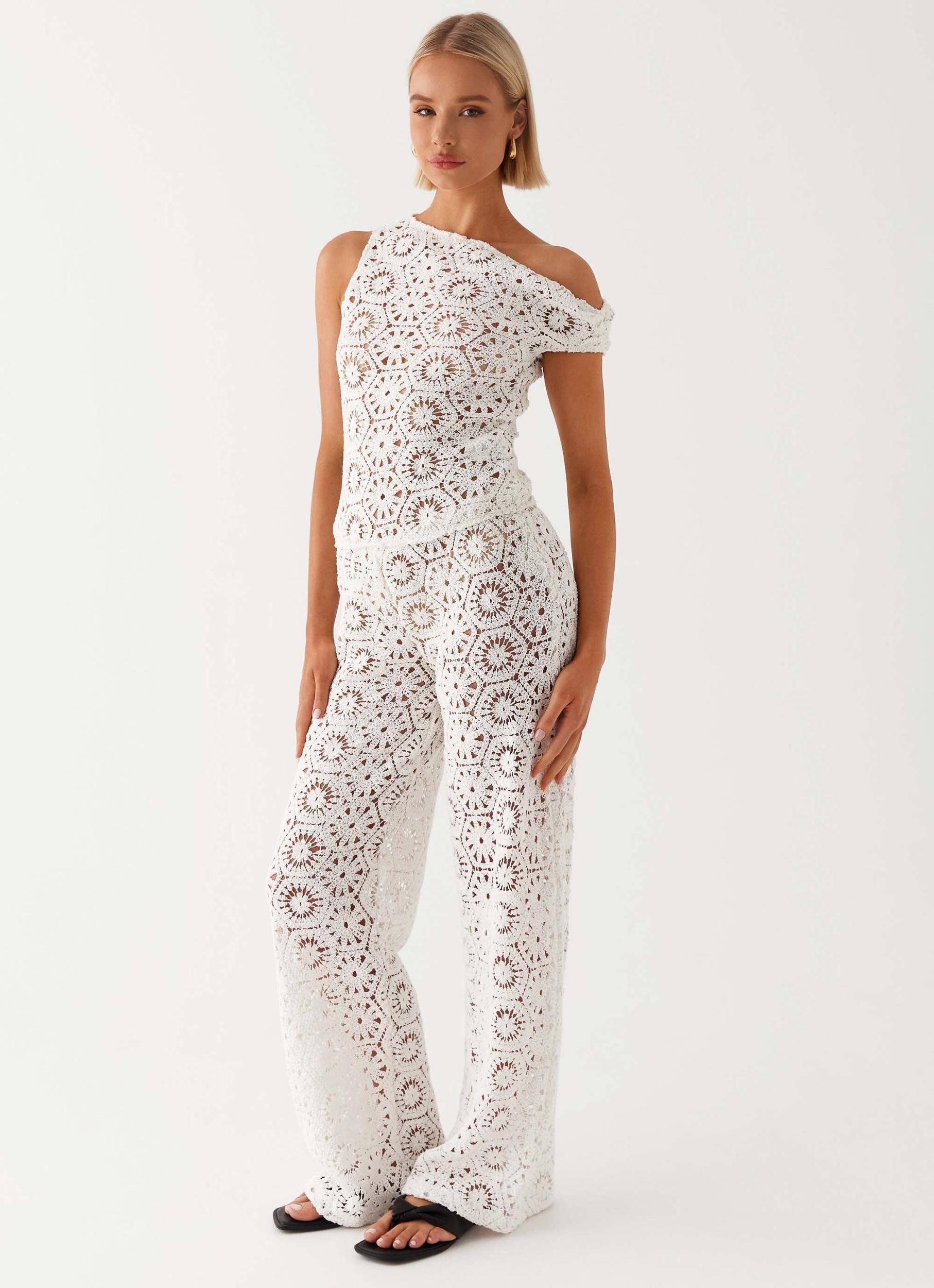 Ibiza Crochet Top - Ivory Product Image