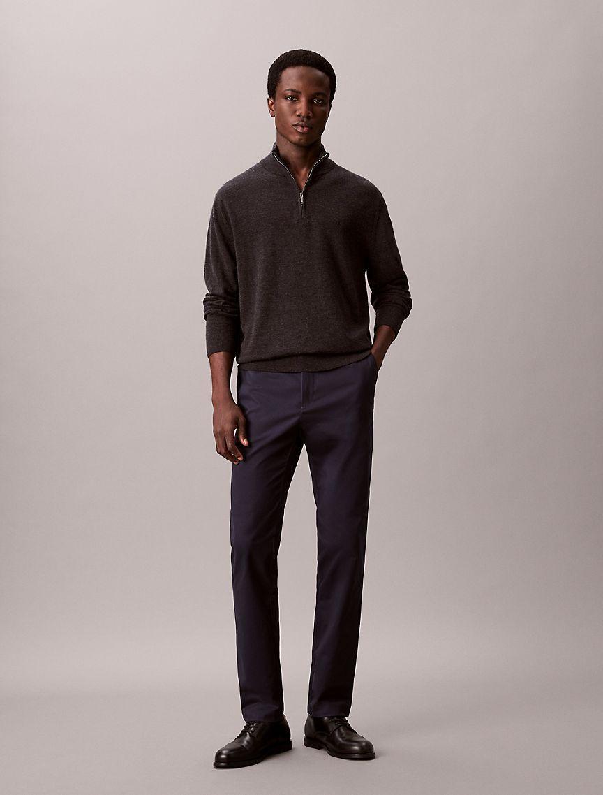 Cotton Sateen Slim Chino Pants Product Image