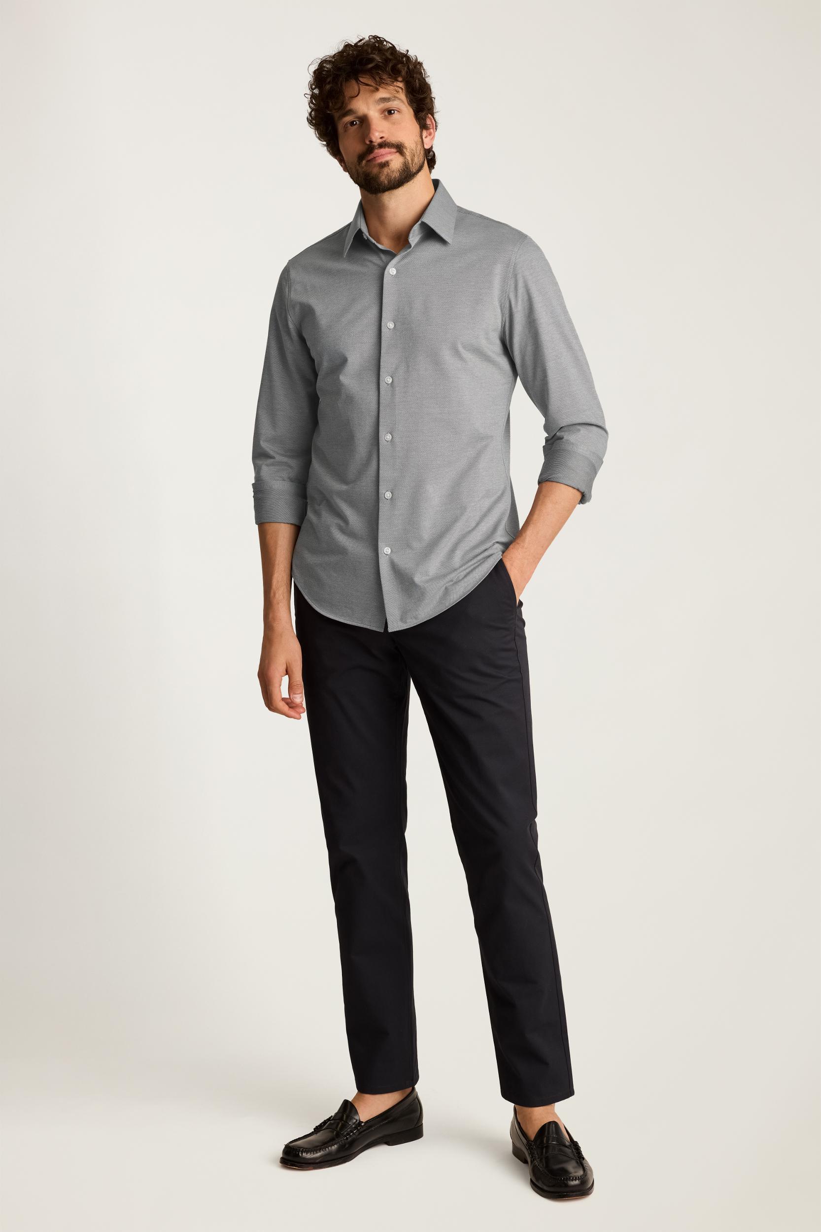 Tech Pique Button Down Shirt Product Image
