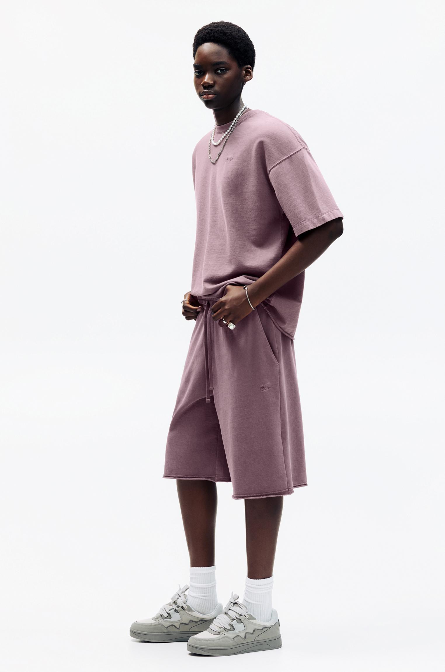 Baggy Bermuda sweat shorts Product Image