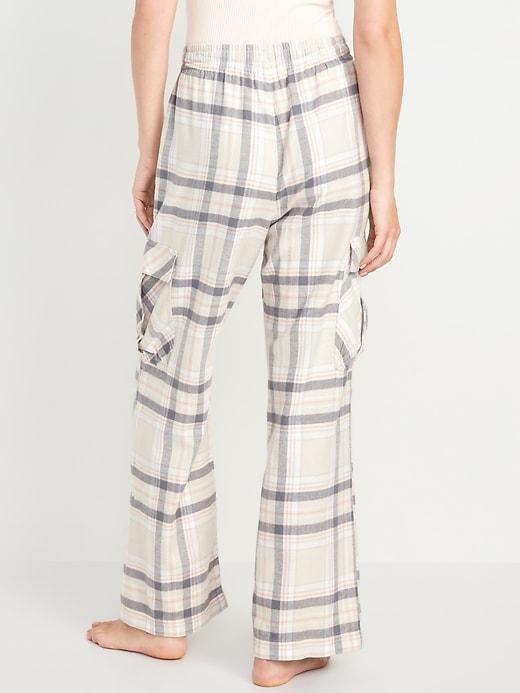 Mid-Rise Flannel Pajama Pants for Women Product Image