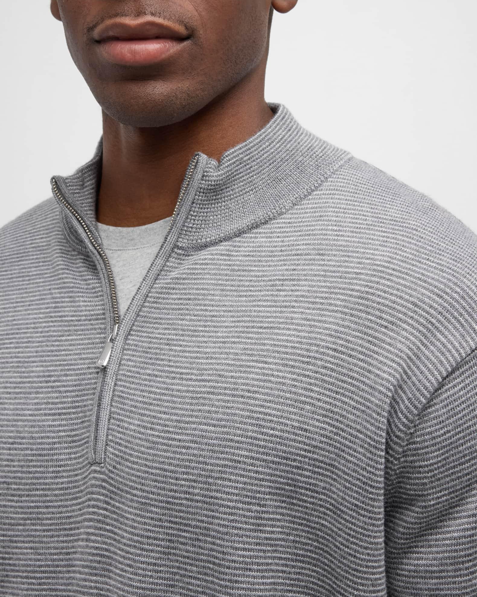 Men's Canton Stripe Quarter-Zip Sweater Product Image