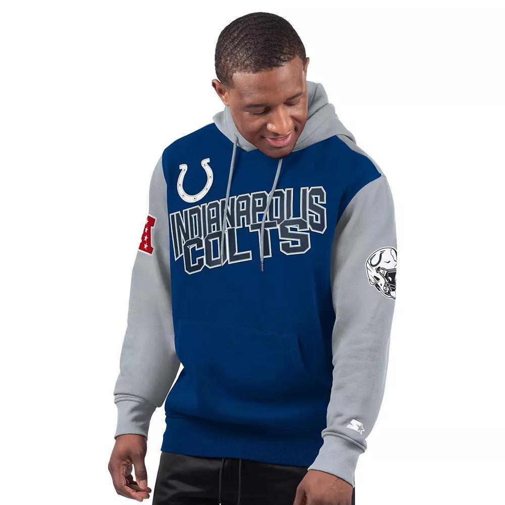 Mens Starter Royal Indianapolis Colts Extreme Pullover Hoodie Product Image