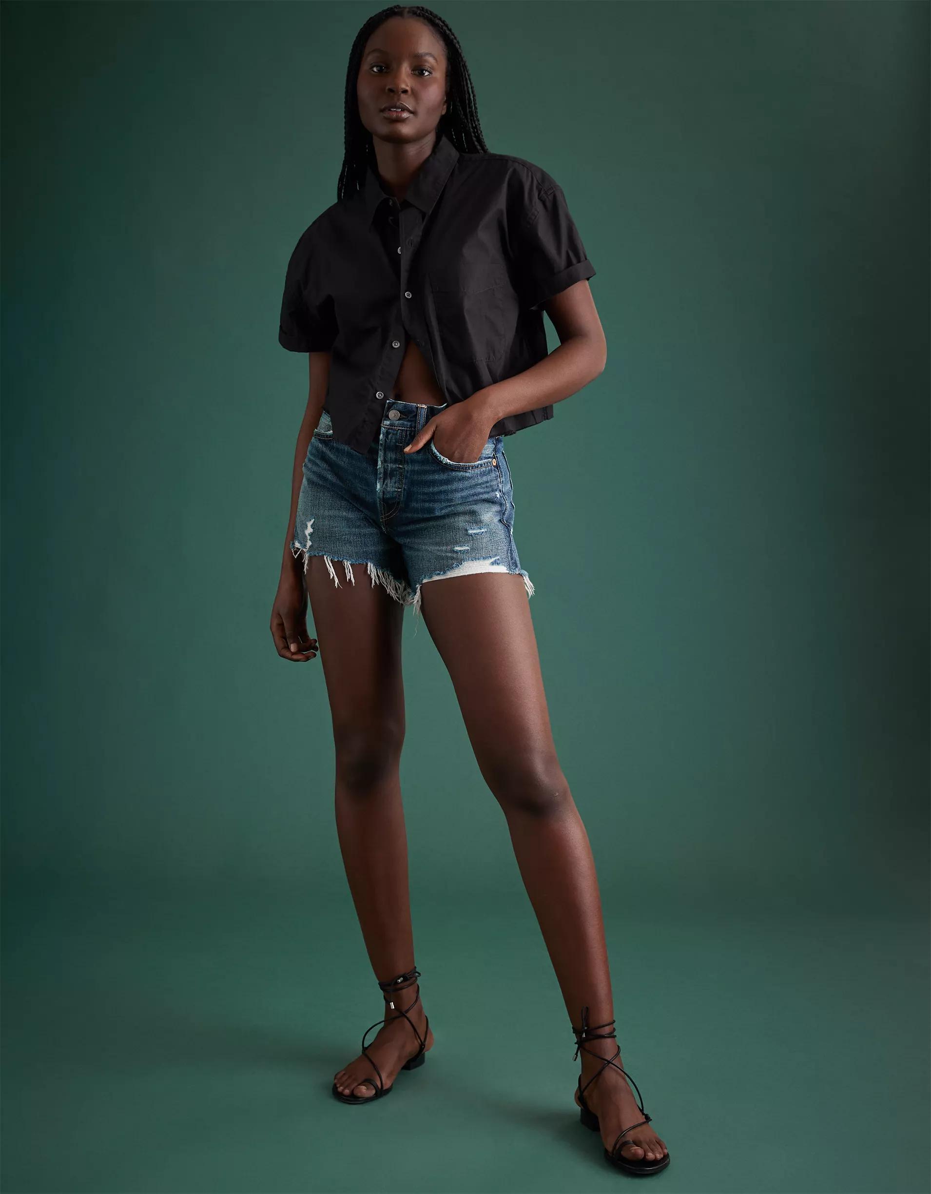 AE77 Premium Classic Denim Short Product Image