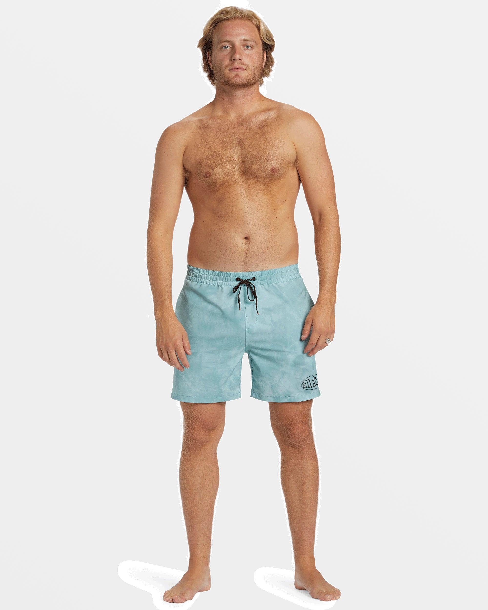 D Bah Layback 17" Swim Trunks - Dusty Teal Male Product Image