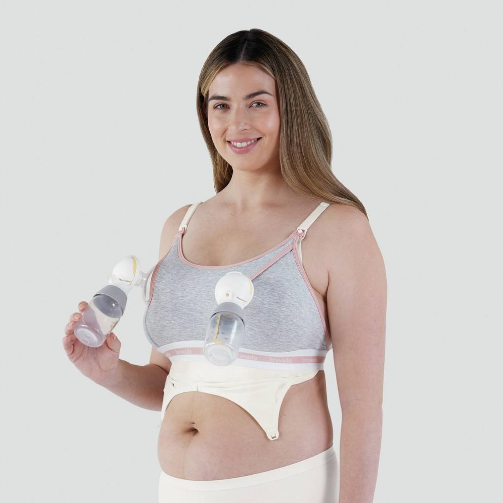 Bravado! Designs Womens Clip and Pump Hands-Free Nursing Bra Accessory - Dove Heather M Product Image