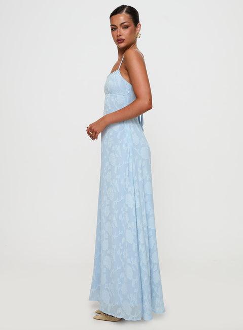 South Of France Maxi Dress Blue Product Image