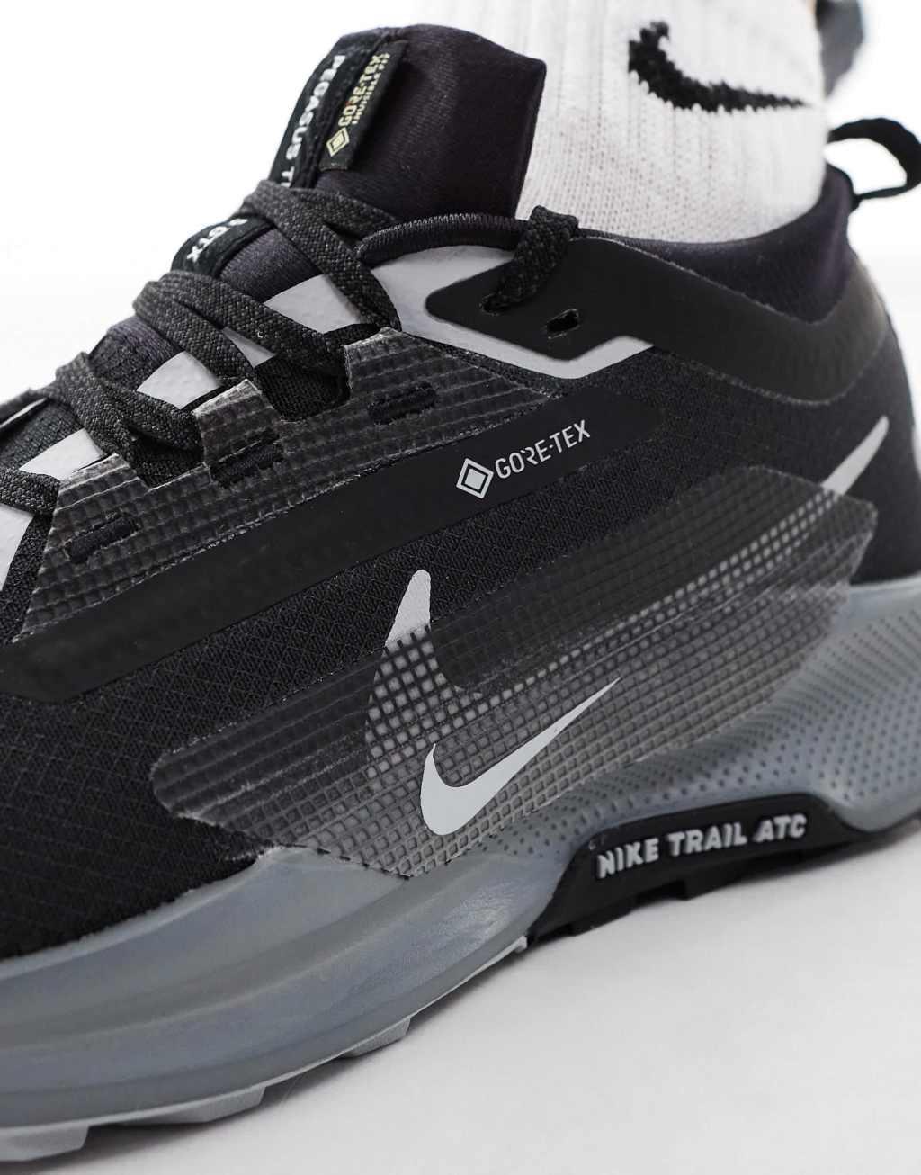 Nike Running ReactX Pegasus Trail 5 GORE-TEX sneakers in black Product Image