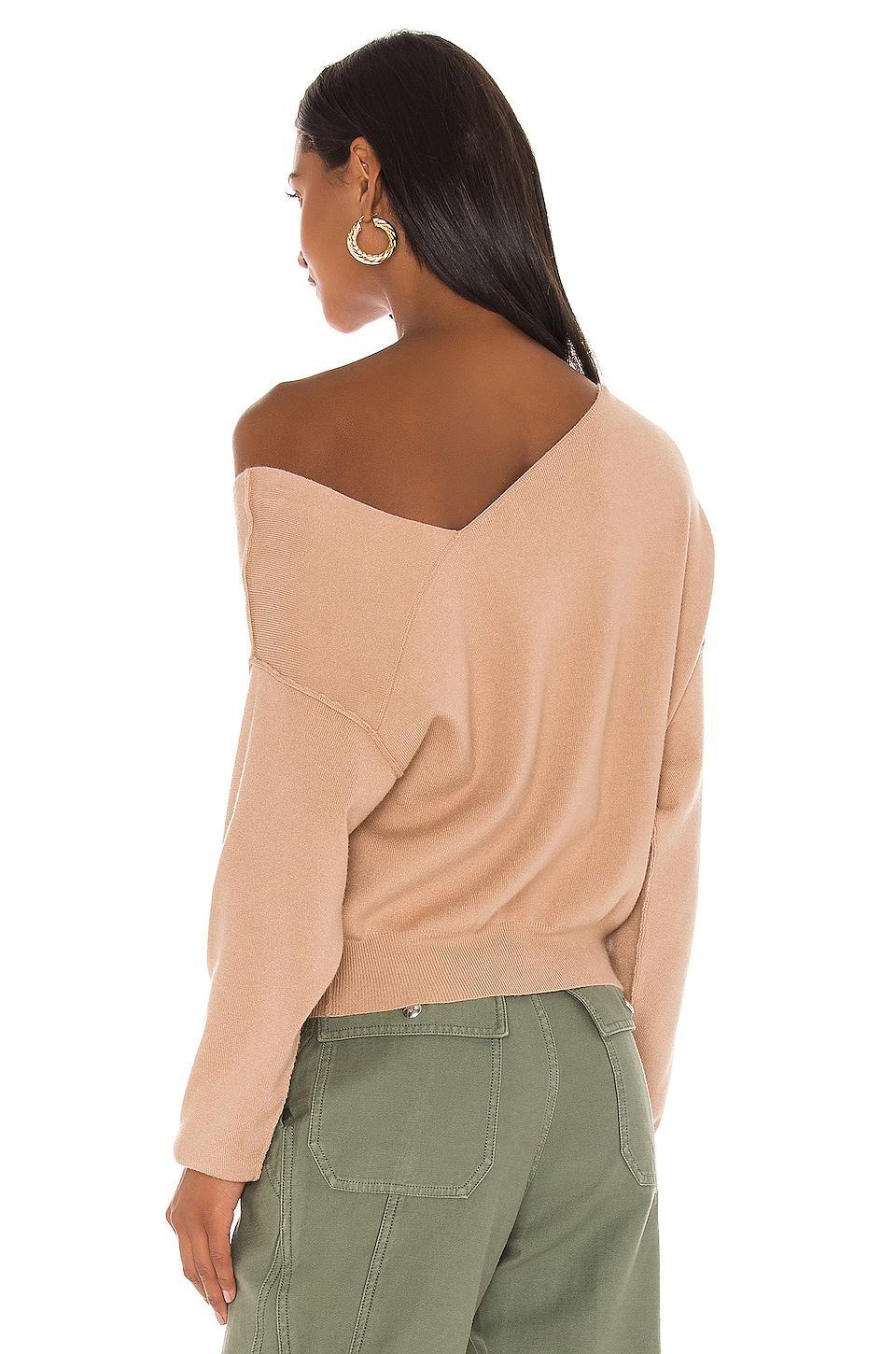 Favorite Off Shoulder Sweater Line & Dot Product Image