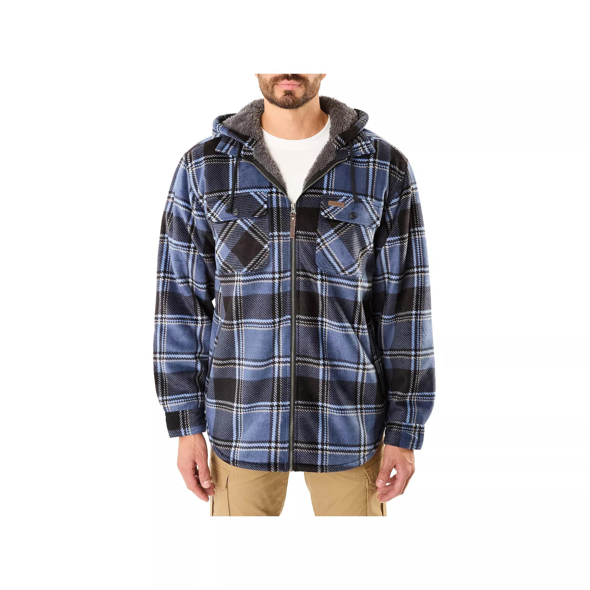 Men's Smith's Workwear Sherpa-Lined Microfleece Shirt-Jacket,  Product Image