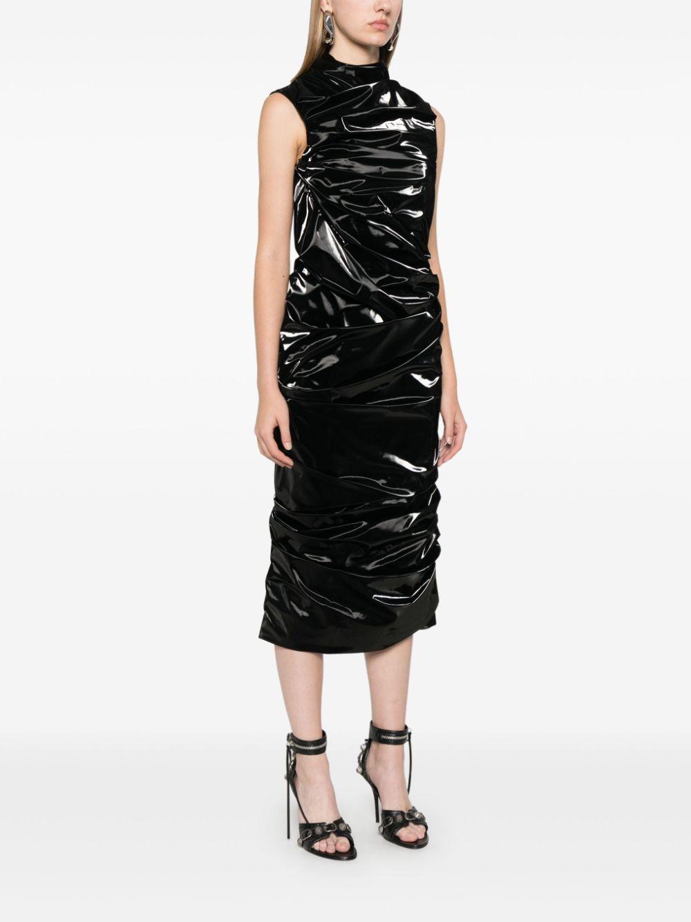 laminated jersey dress  Product Image