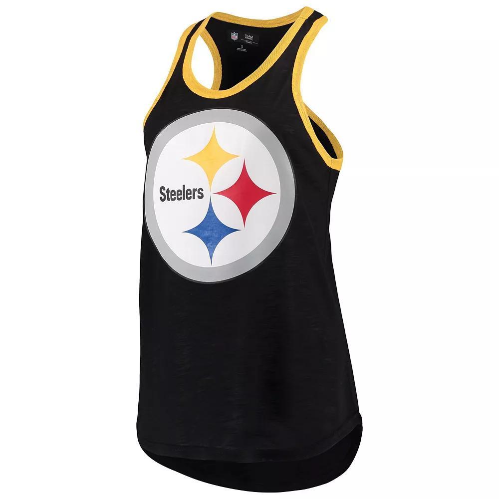 Women's G-III 4Her by Carl Banks Black Pittsburgh Steelers Tater Tank Top,  Product Image