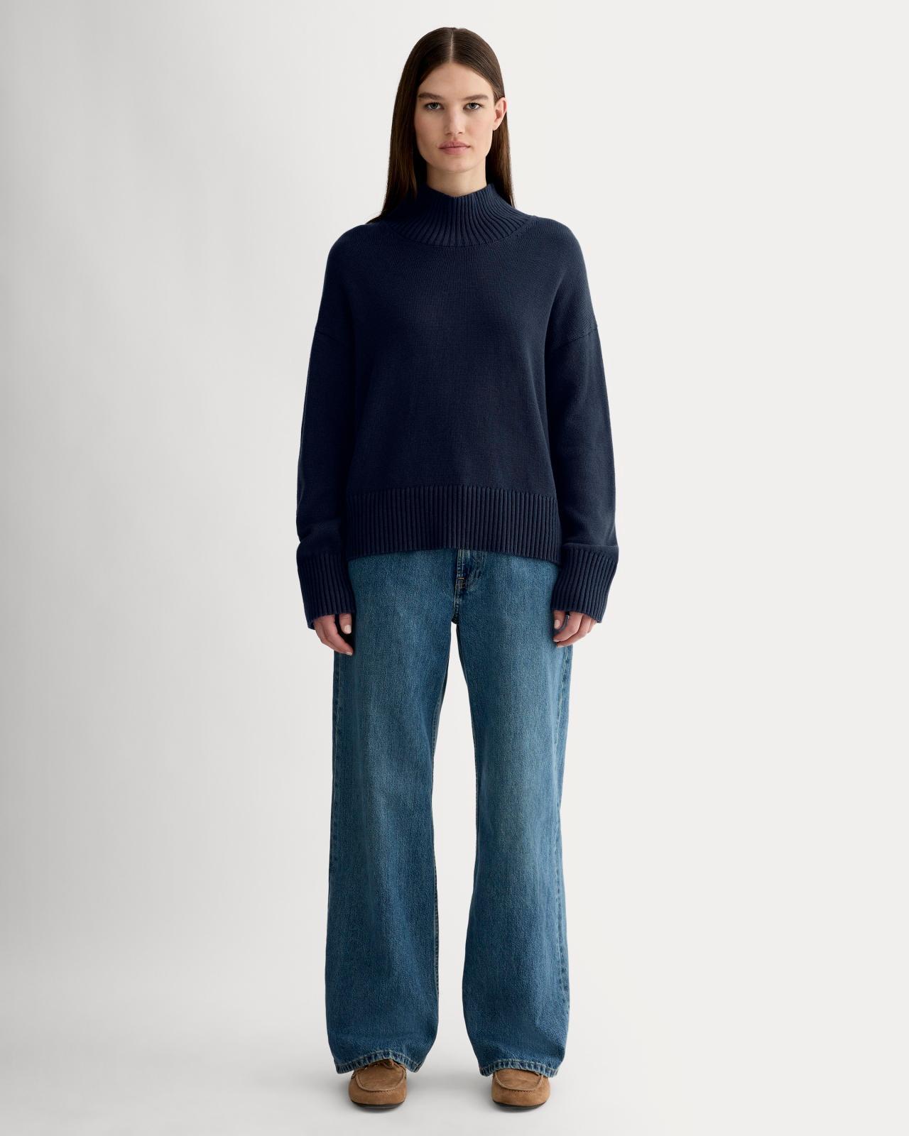 Womens Boxy Turtleneck in Everyday Cotton Sweater by Everlane Product Image