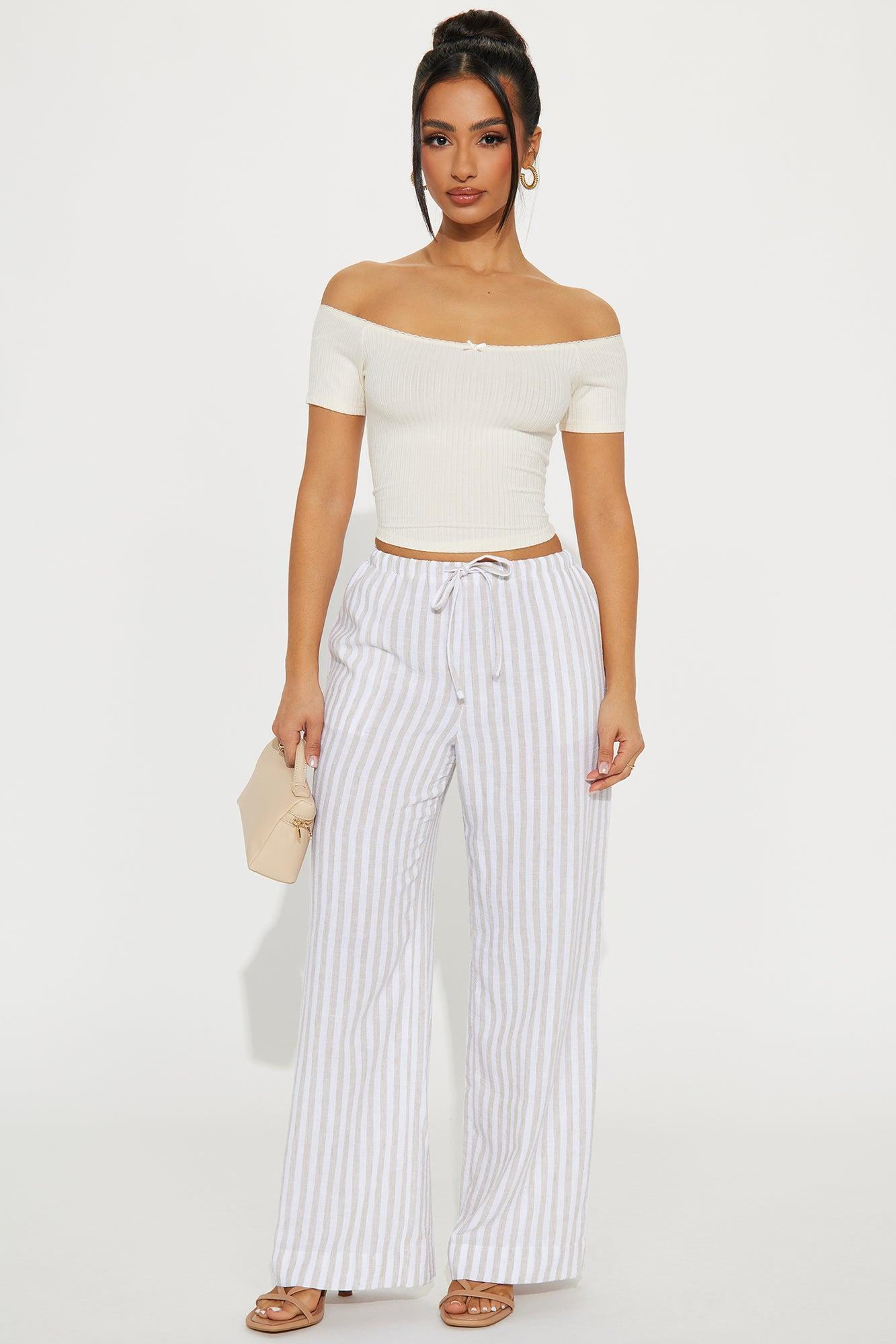 Girly Things Off Shoulder Top - Cream Product Image
