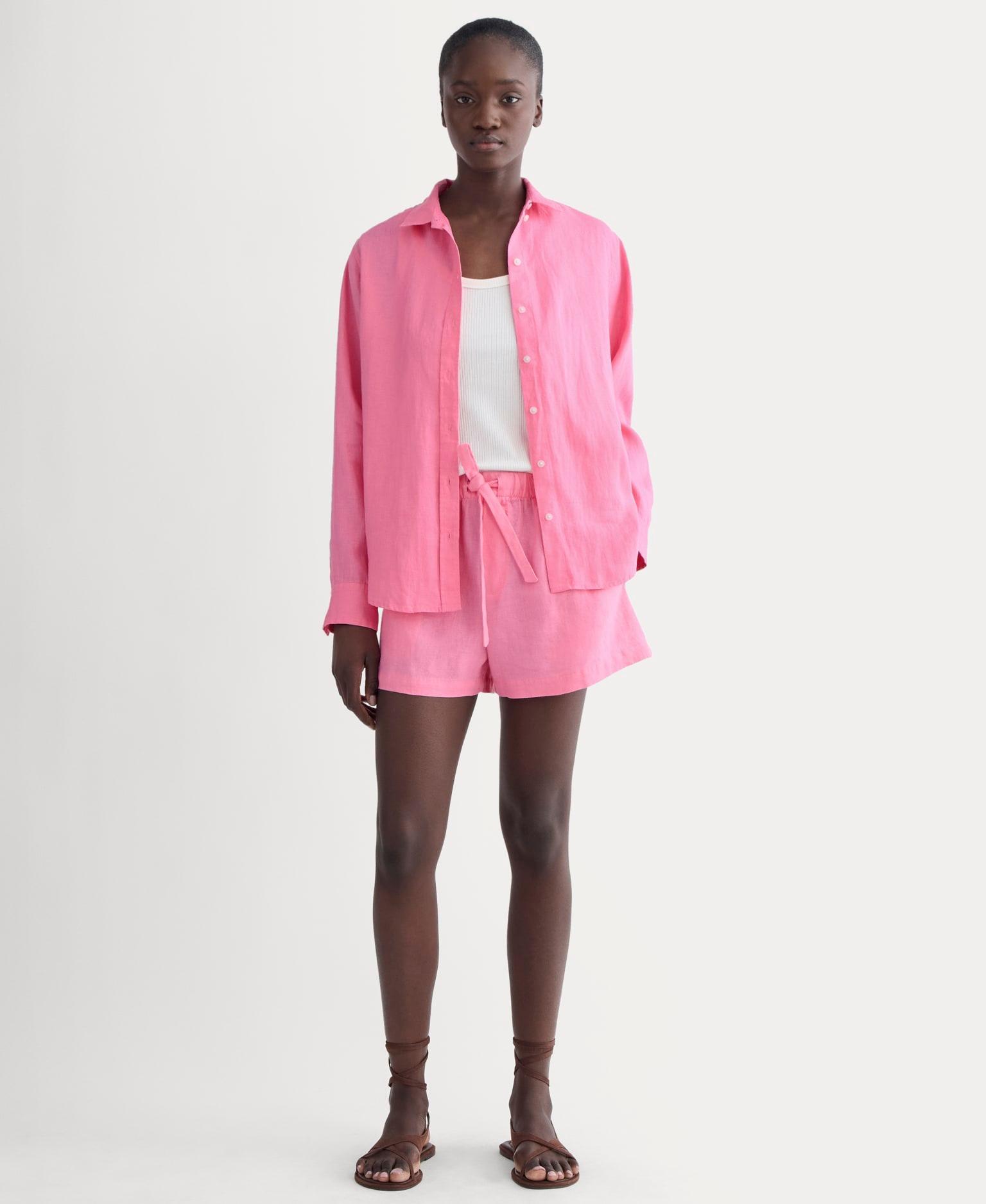 Womens Drawstring Boxer Short in Linen by Everlane Product Image