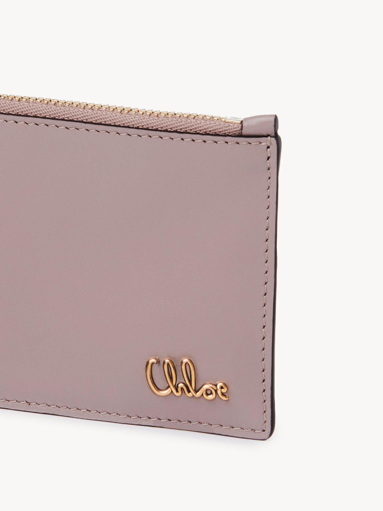 Small Chloé Iconic purse with card slots in shiny leather Product Image