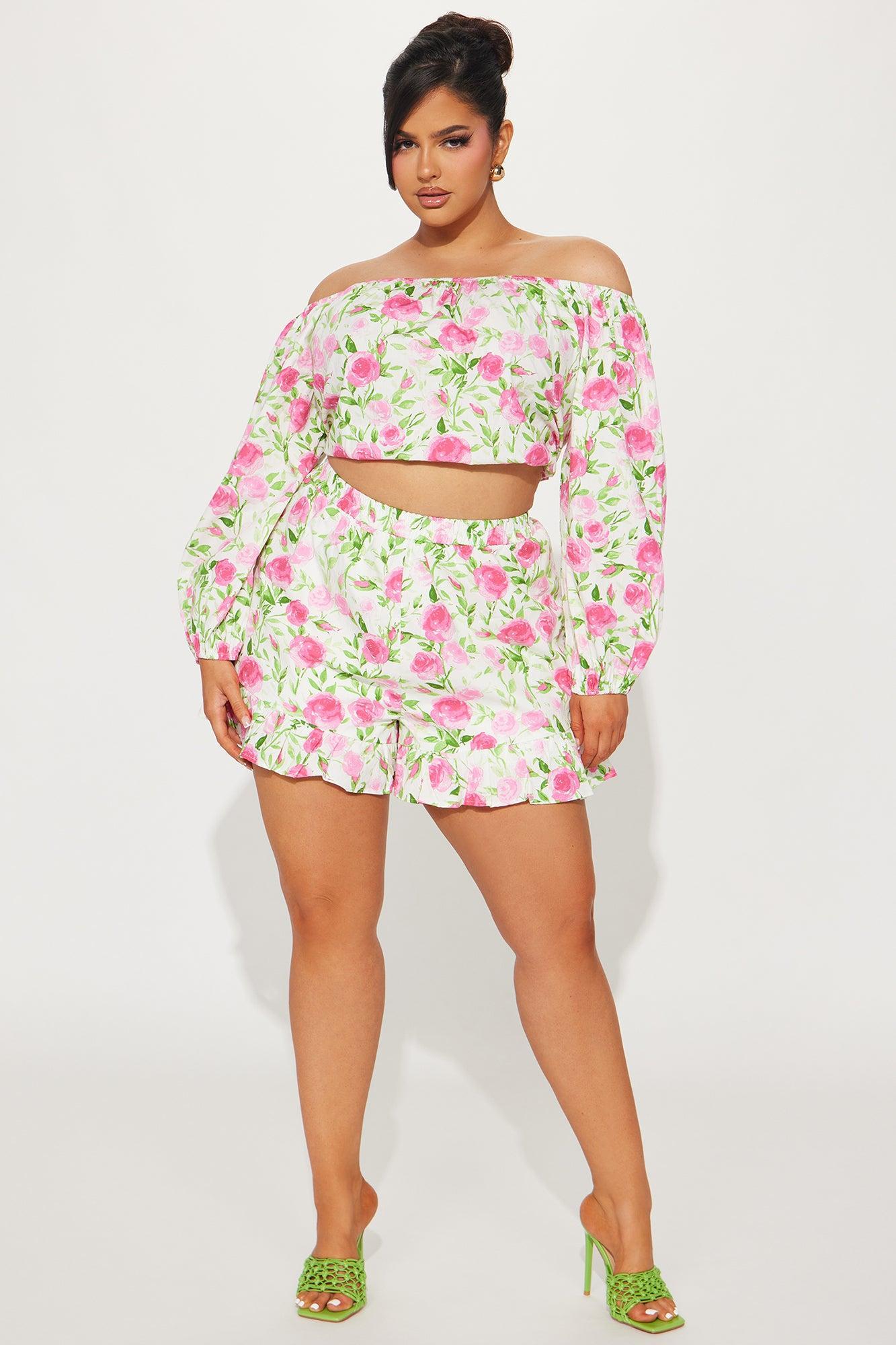 Mollie Short Set - Pink/combo Product Image