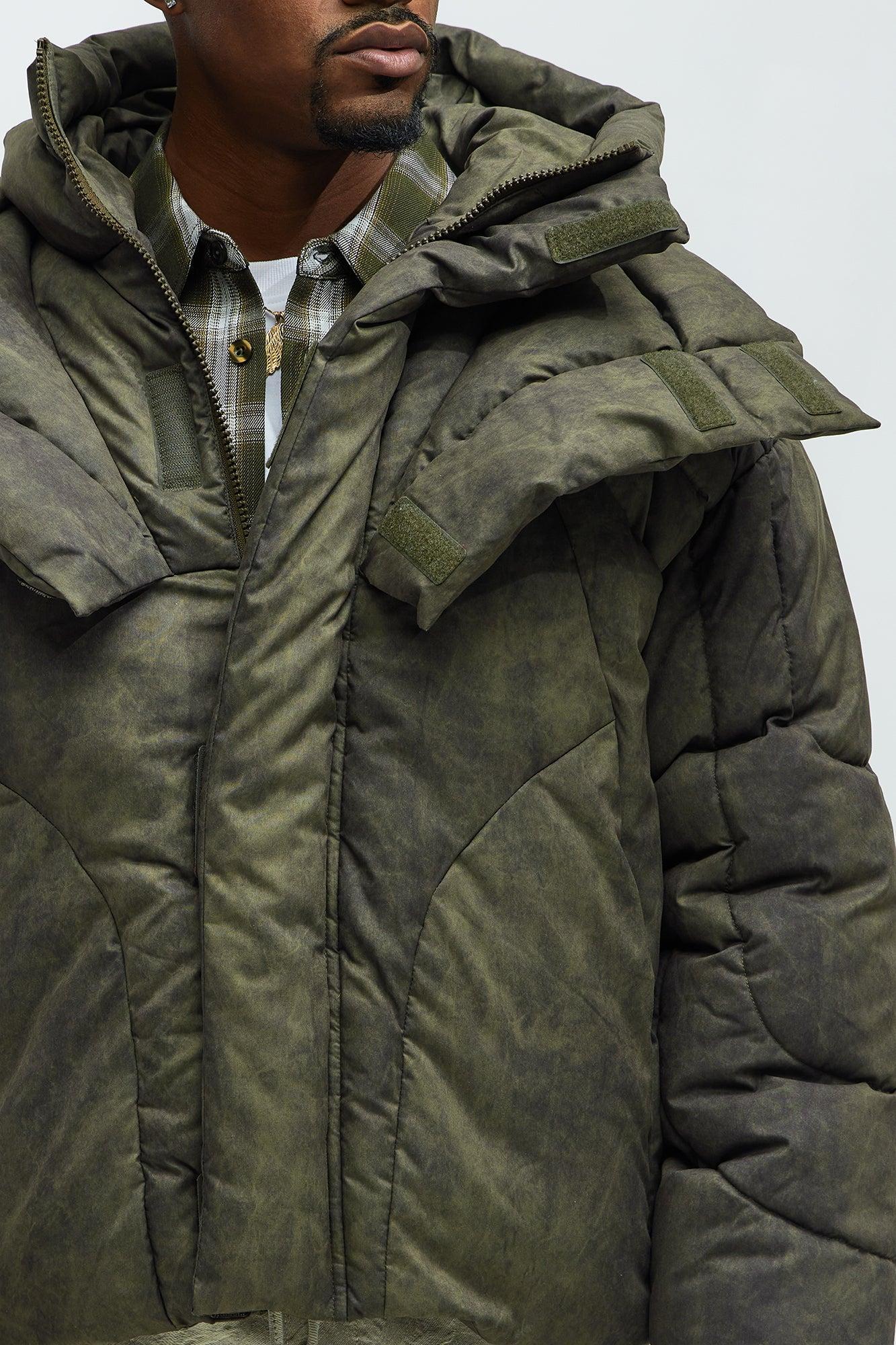 Feyd Quilted Puffer - Brown Product Image