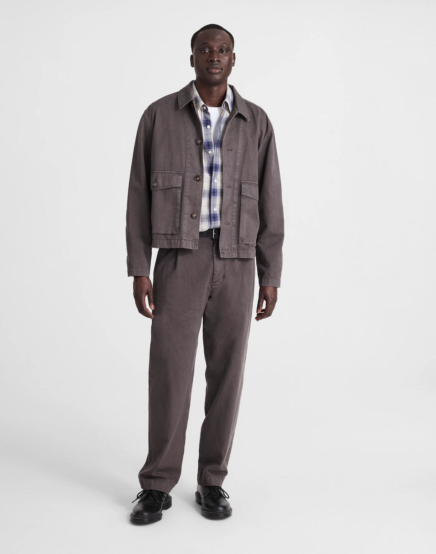 Pleated Twill Trousers Product Image