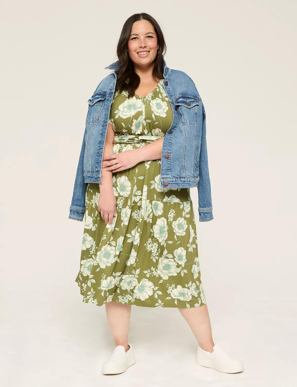 Flutter-Sleeve Twist-Waist Dress Product Image