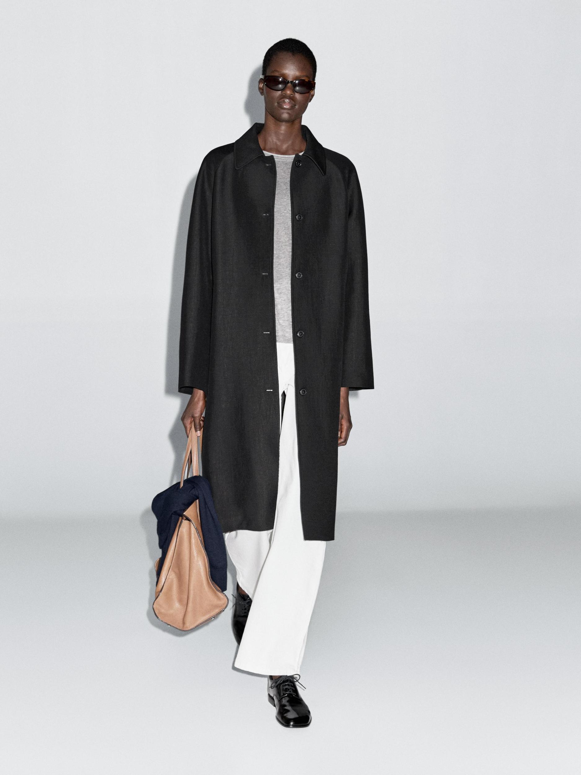 Long wool blend coat Product Image