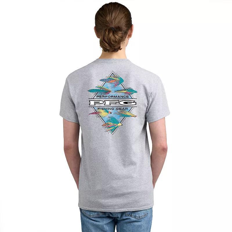 Men's Columbia PFG Short Sleeve Graphic Tee, Size: Medium, Gray Pfg Product Image