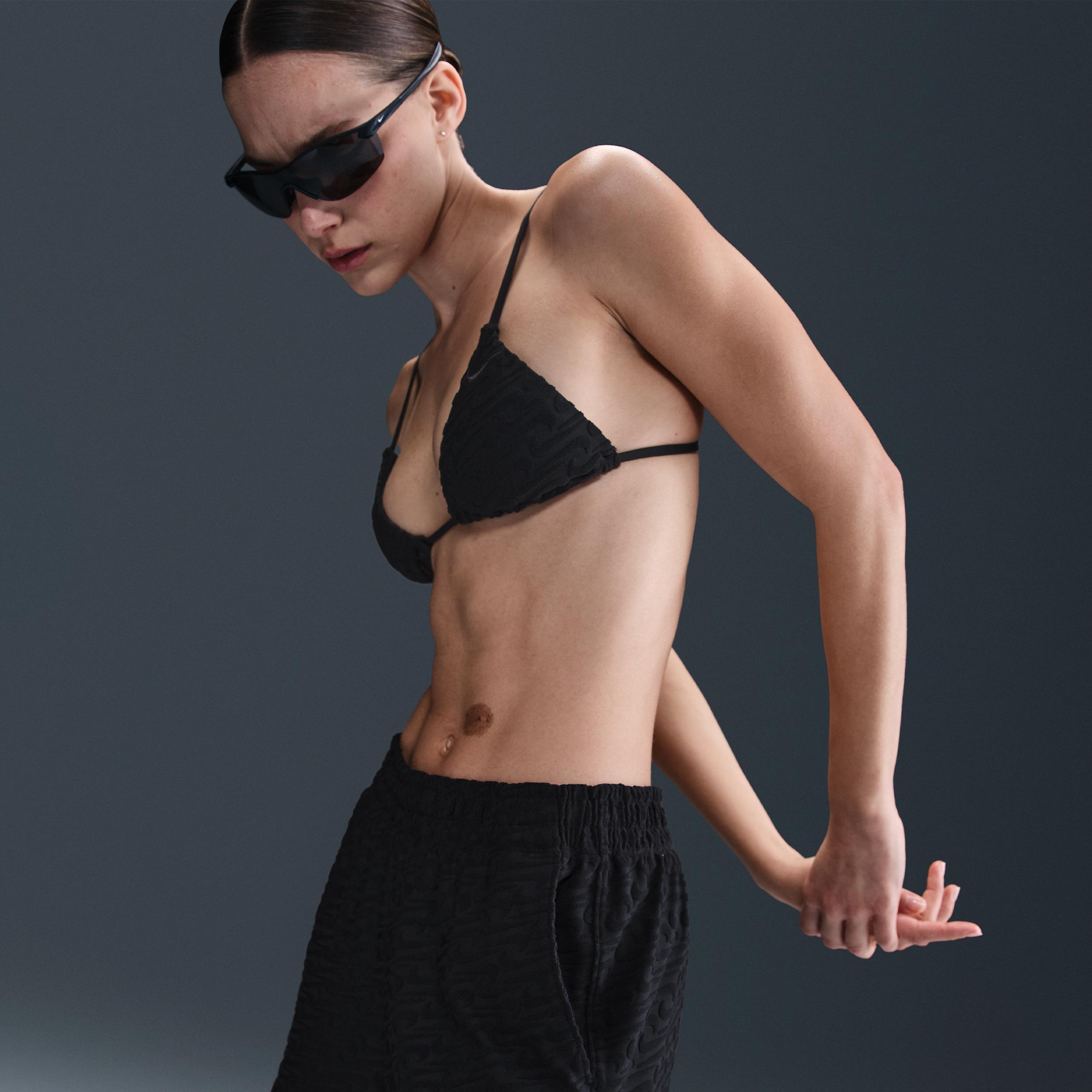 Nike Womens Swim Swoosh Link Terry Cover-Up Shorts | NESSF257-001 Product Image