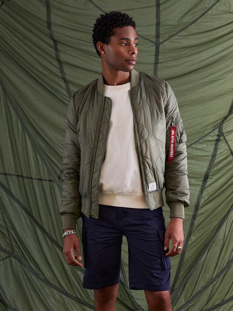 L-2B QUILTED BOMBER JACKET Product Image