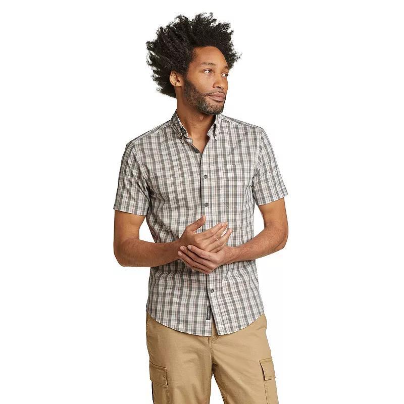 Big & Tall Eddie Bauer Voyager Flex Short Sleeve Button Down Shirt, Mens Product Image