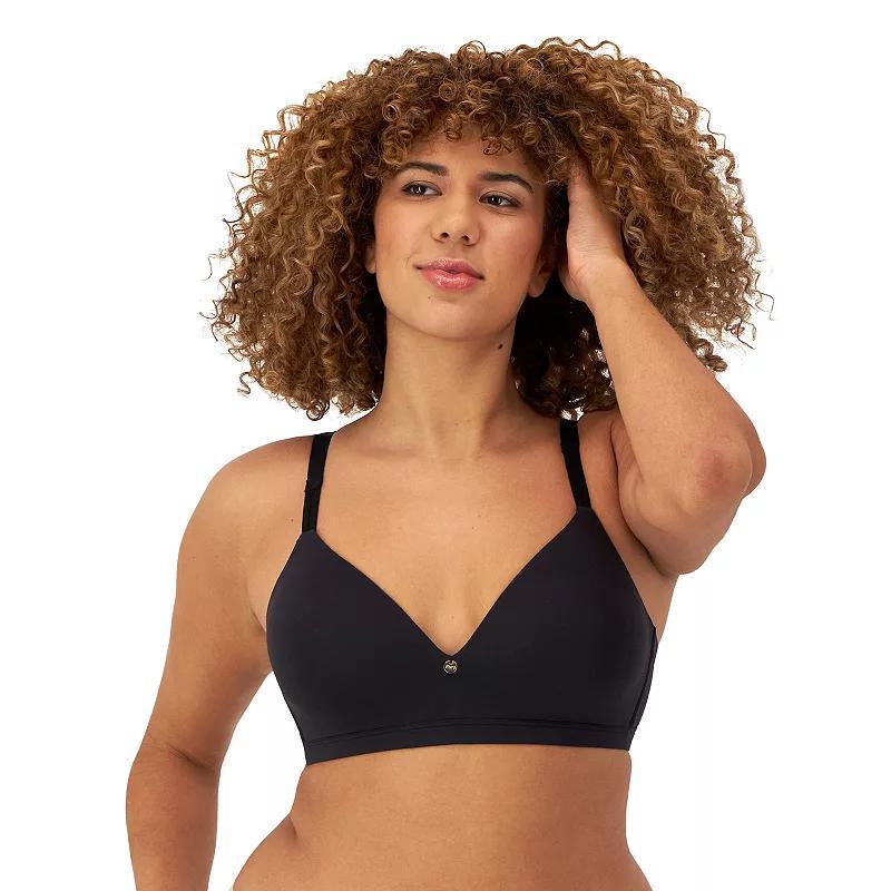 Maidenform Everyday Luxe Wireless T-Shirt Bra with Convertible Straps DM2402, Women's, Size: 40 D, Black Product Image