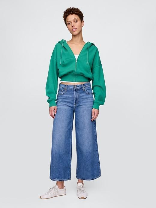 Mid Rise UltraSoft Crop Baggy Jeans Product Image