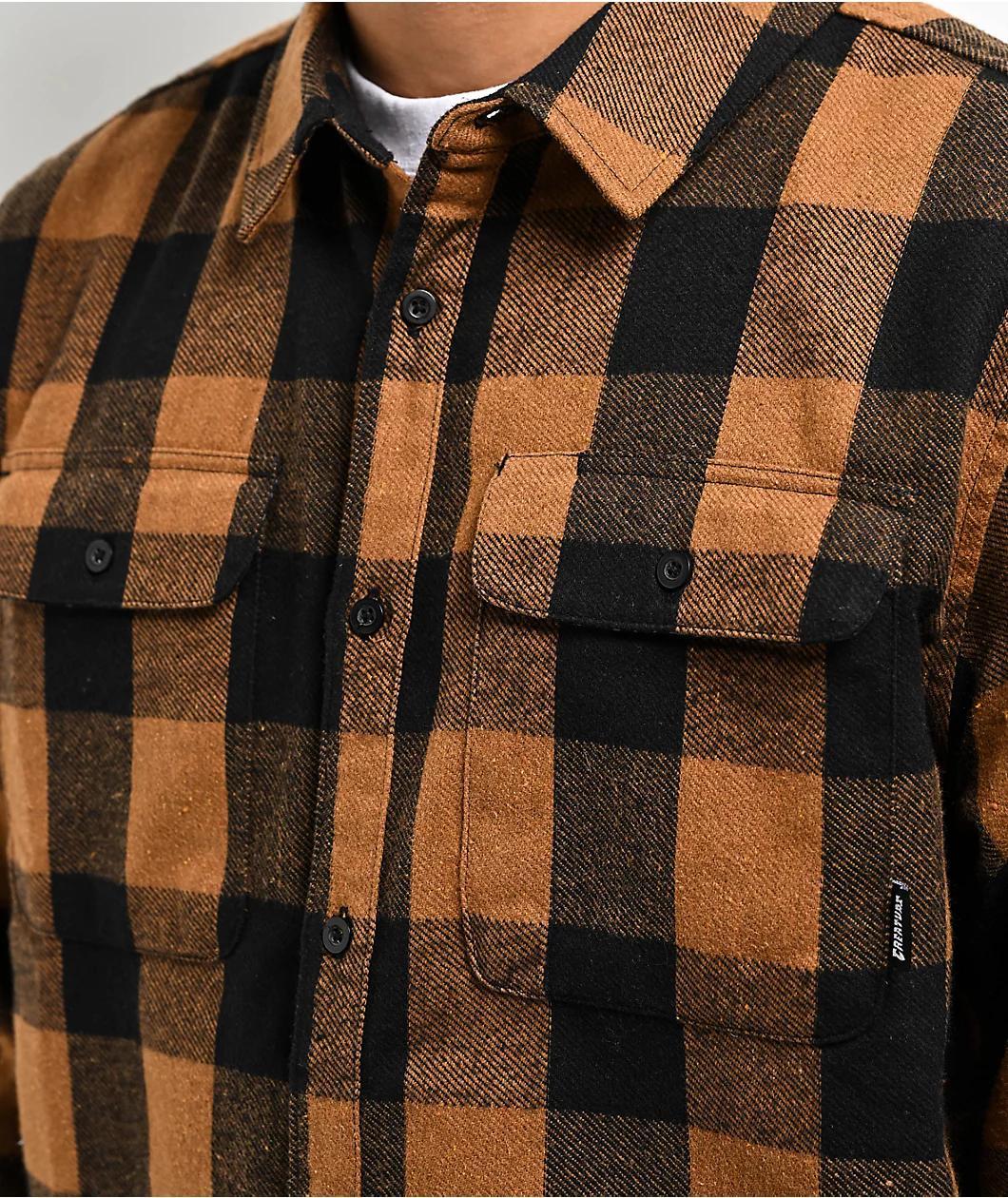 Creature Web Black & Brown Flannel Shirt Product Image