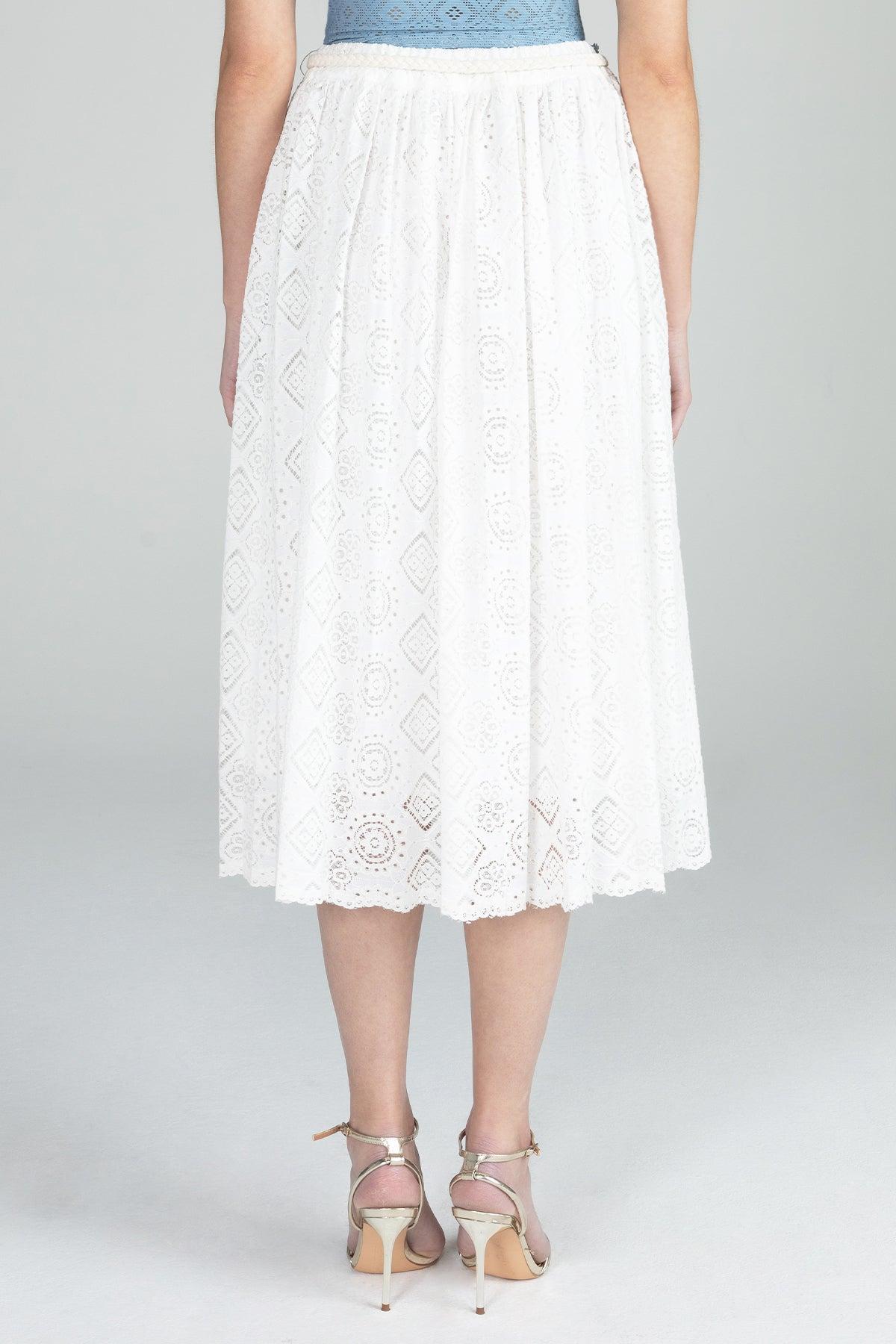 Midi Lace Skirt Product Image