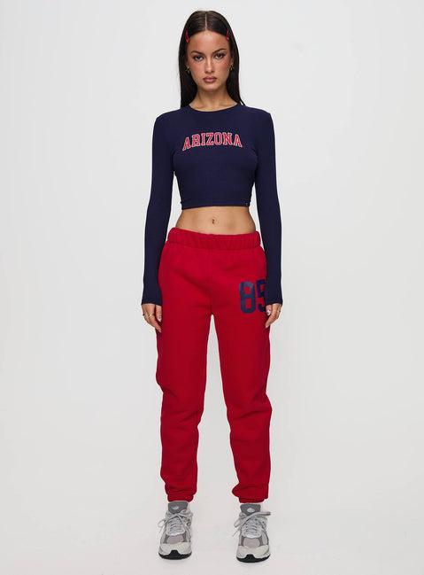 U of A Sweatpants Red Product Image
