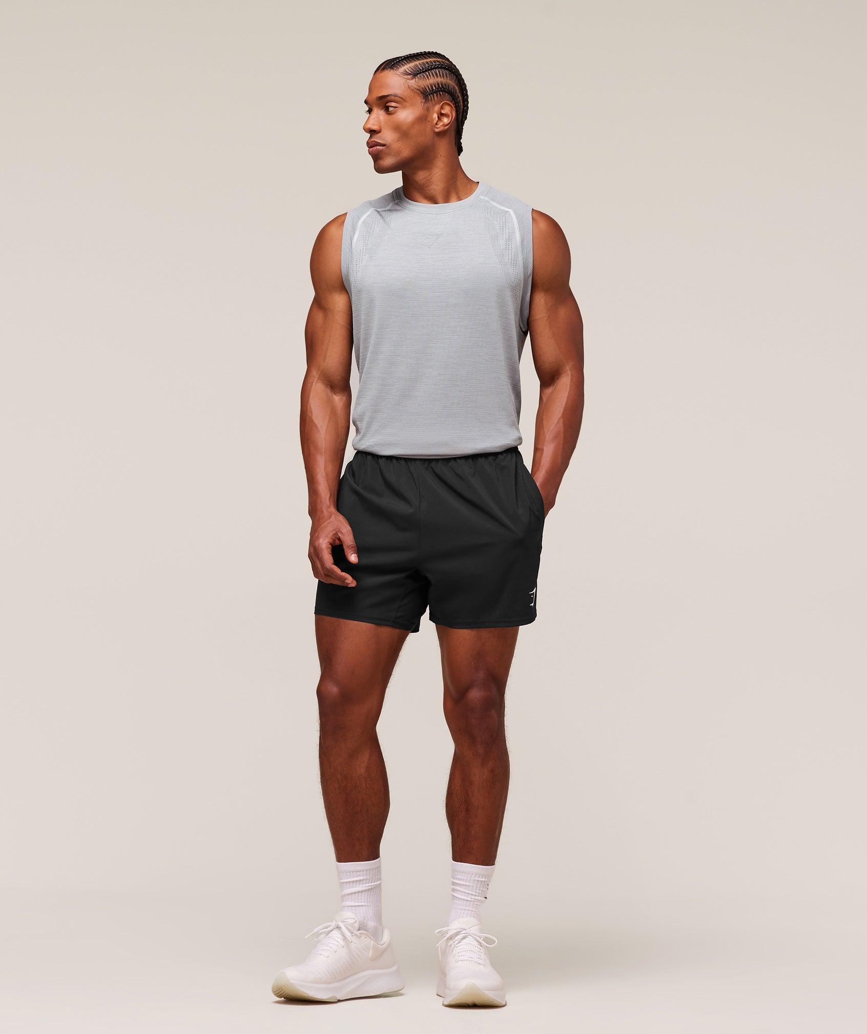 Gymshark Versatile Seamless Tank - Light Grey/Smokey Grey Male Product Image