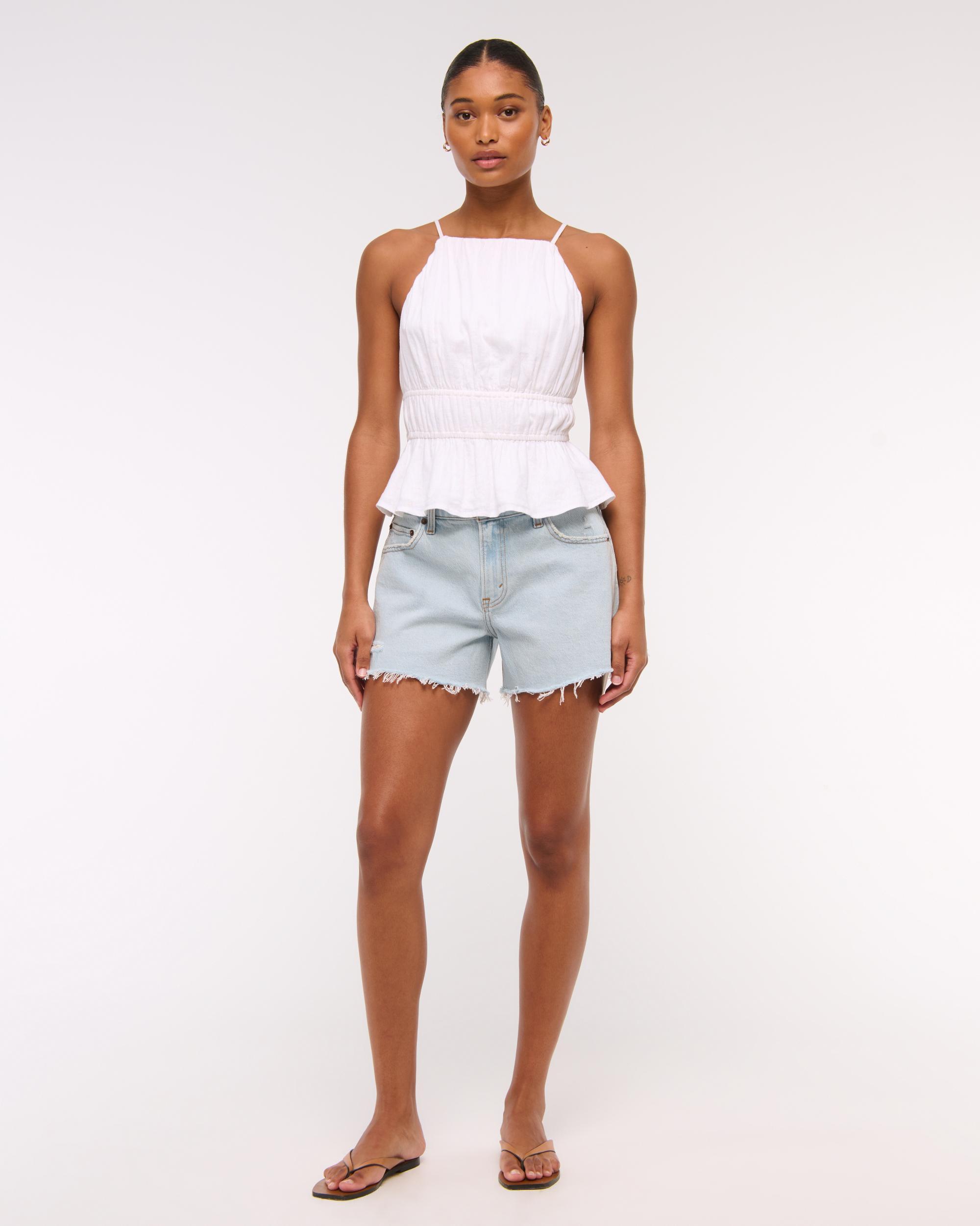 Curve Love Mid Rise A-Line Short Product Image